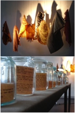 ,Körper und Zeit- über das Alter(n)'    
Diplomarbeit UdK Berlin 2011    
Sammlung diverser Materialien und Textilien
Fotos: Thomas Jäger