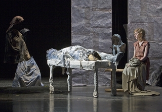 ,Der schönste Ertrunkene von der Welt'
(Gabriel Garcia Marquez)     
Installation      
UniT Berlin 2007        
Foto: Thomas Jäger